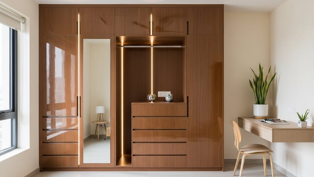 Built-In Wardrobe (Most Popular for Indian Flats)