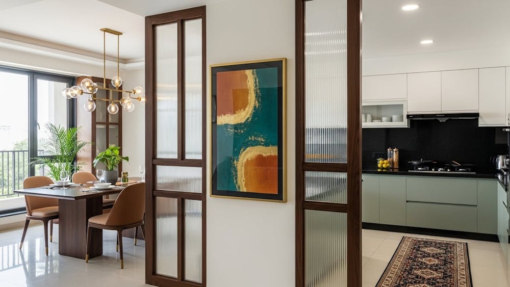 Dining Room and Kitchen Partition Ideas for Modern Indian Homes