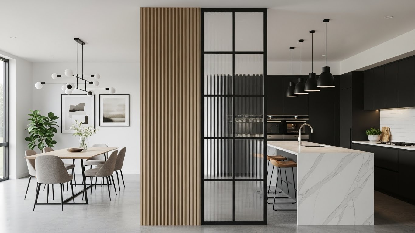 Stylish Dining Room and Kitchen Partition Ideas for Modern Homes