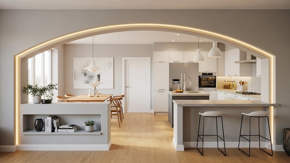 Archway with Side Partition