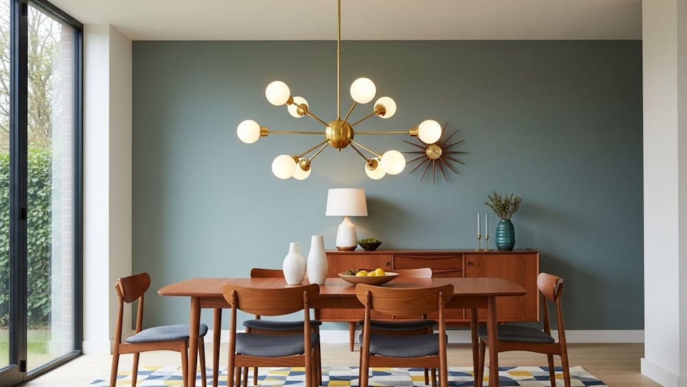 Mid-Century Modern Dining Room Light for Retro Charm