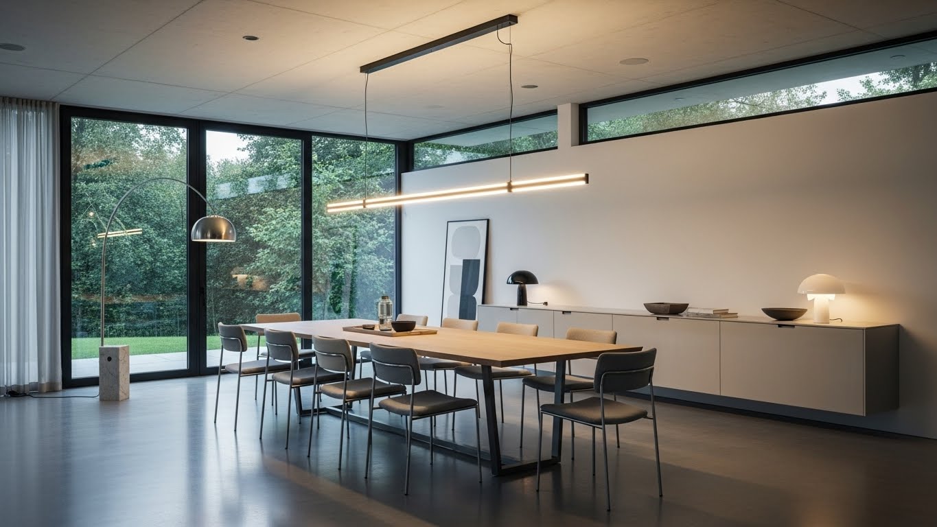 Modern Dining Room Fixtures for Open-Plan Spaces