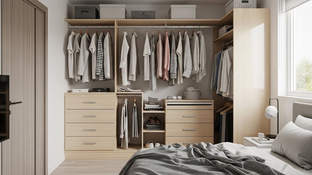 Small L Shaped Closet Ideas for Compact Bedrooms