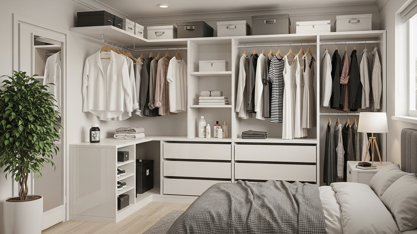 Small L Shaped Closet Ideas for Compact Bedrooms