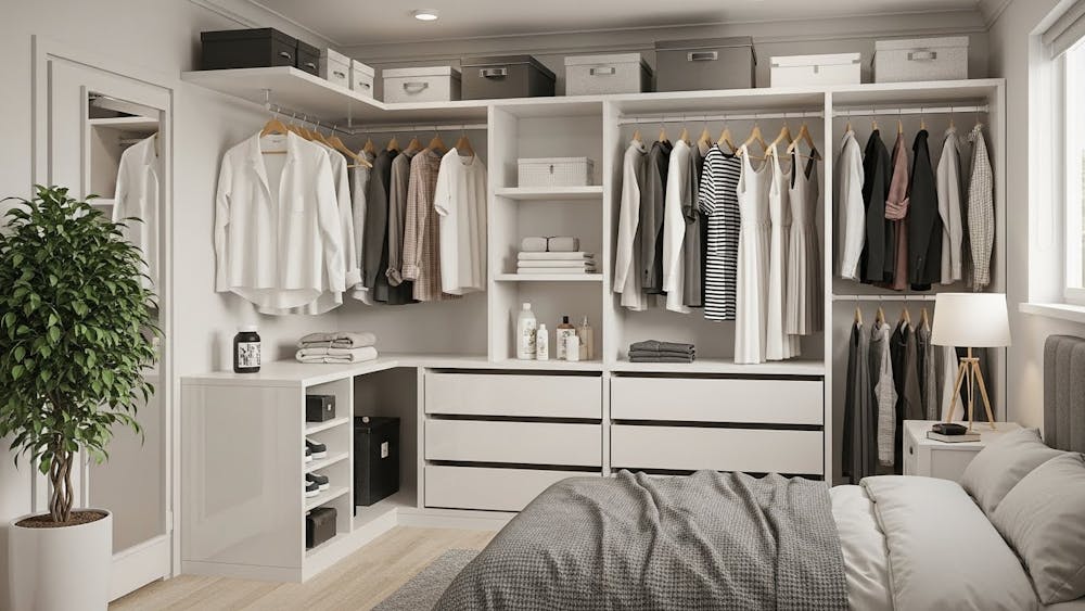 Small L Shaped Closet Ideas for Compact Bedrooms