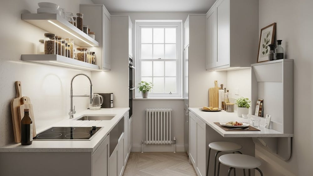 Small Space Parallel Kitchen Design for Narrow Kitchens