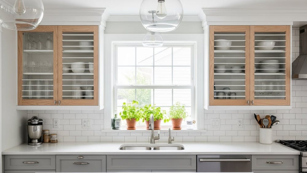 Glass Shutters for an Airy Feel