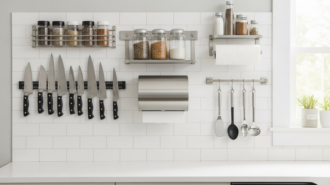 Wall-Mounted Accessories to Free the Counter