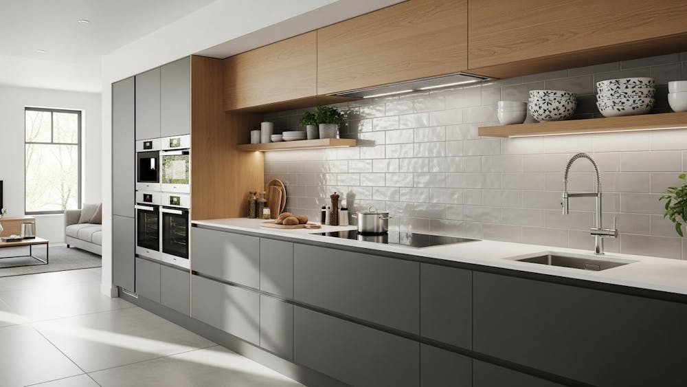 Single-Wall (Straight) Modular Kitchen