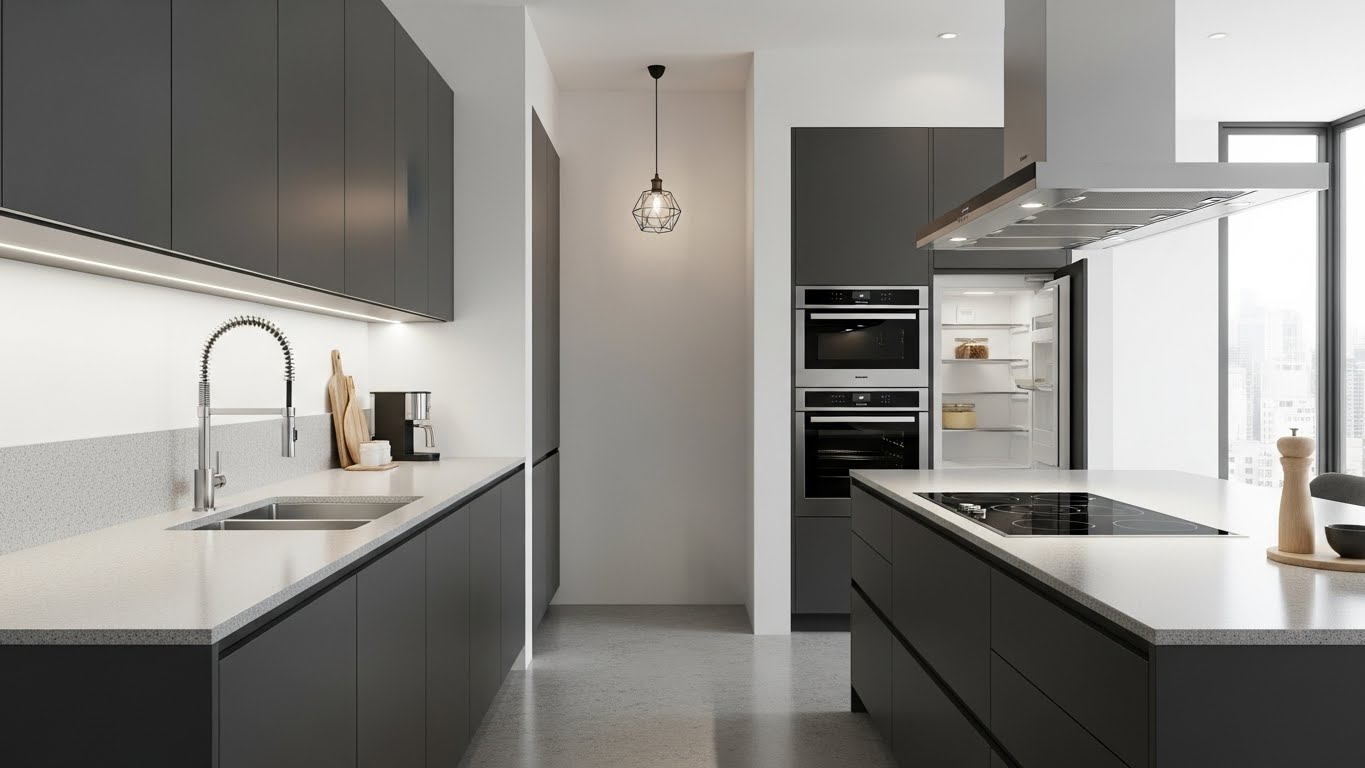 Parallel (Galley) Modular Kitchen