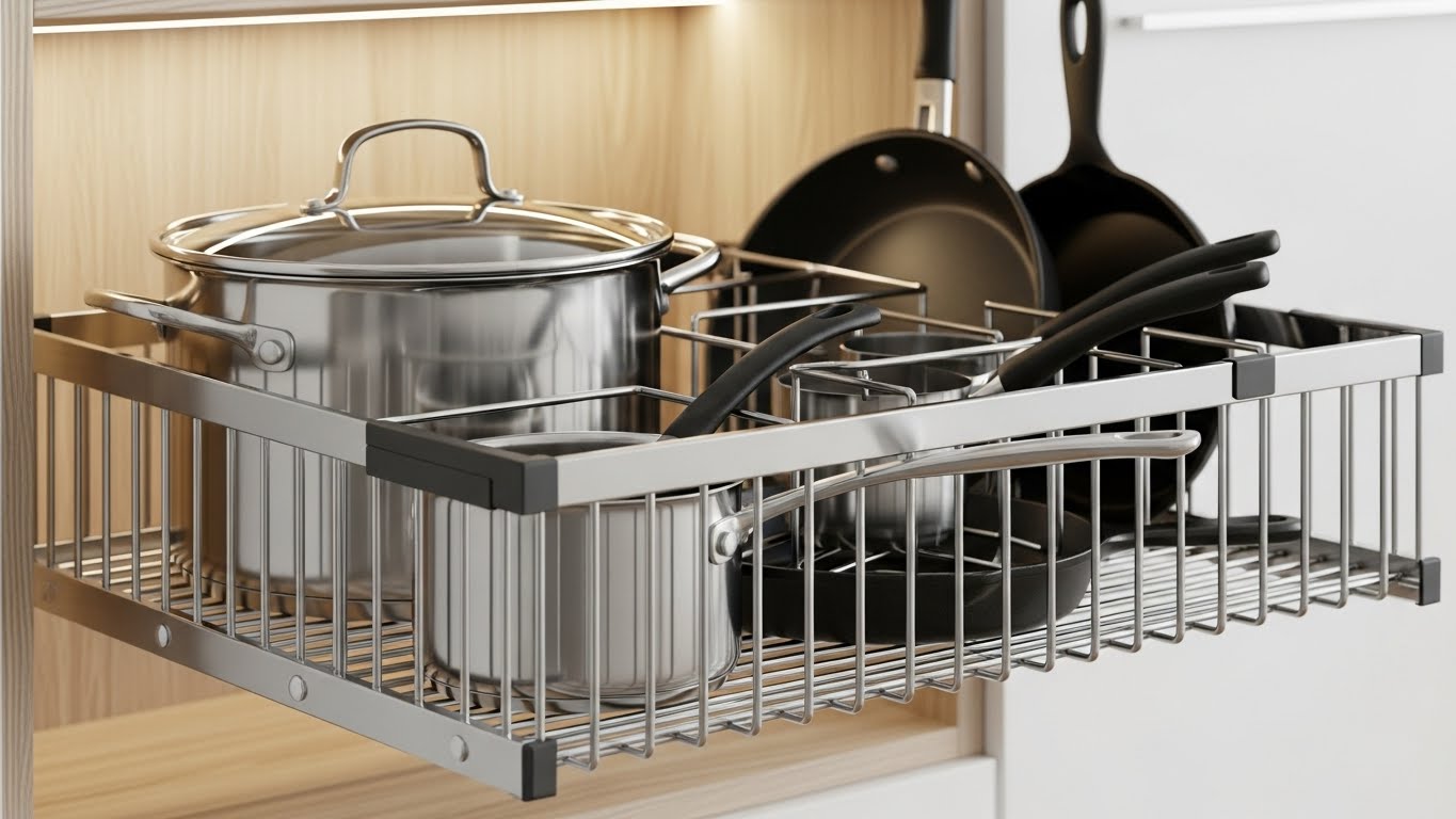  Modular Kitchen Basket for Pots and Pans