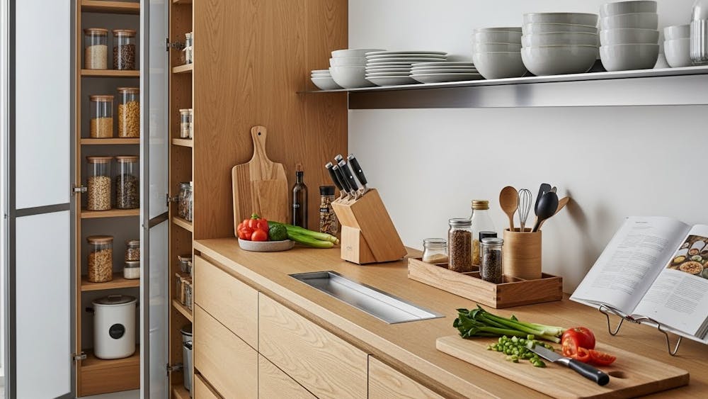 Functional Storage on and Around the Kitchen Counter