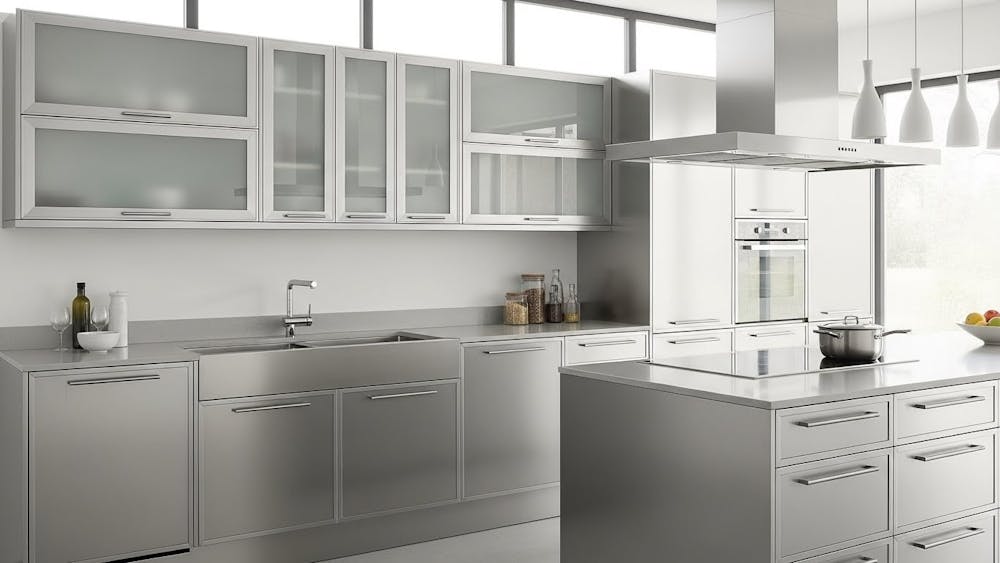 Aluminium & Stainless Steel Modular Kitchen Cabinets