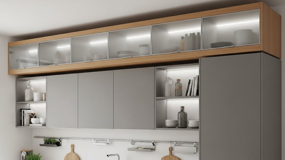 Modular Kitchen Upper Cabinets & Top Cabinet Design