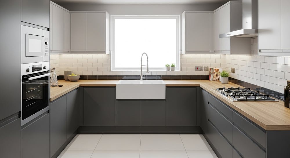 U Shaped Modular Kitchen Design