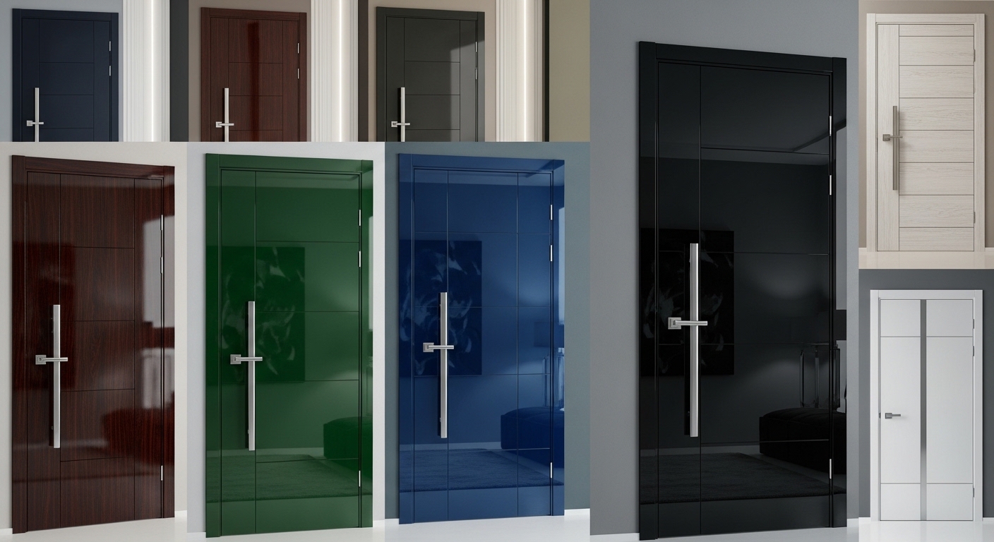 High-Gloss Luxury Doors (Bold Choice!)