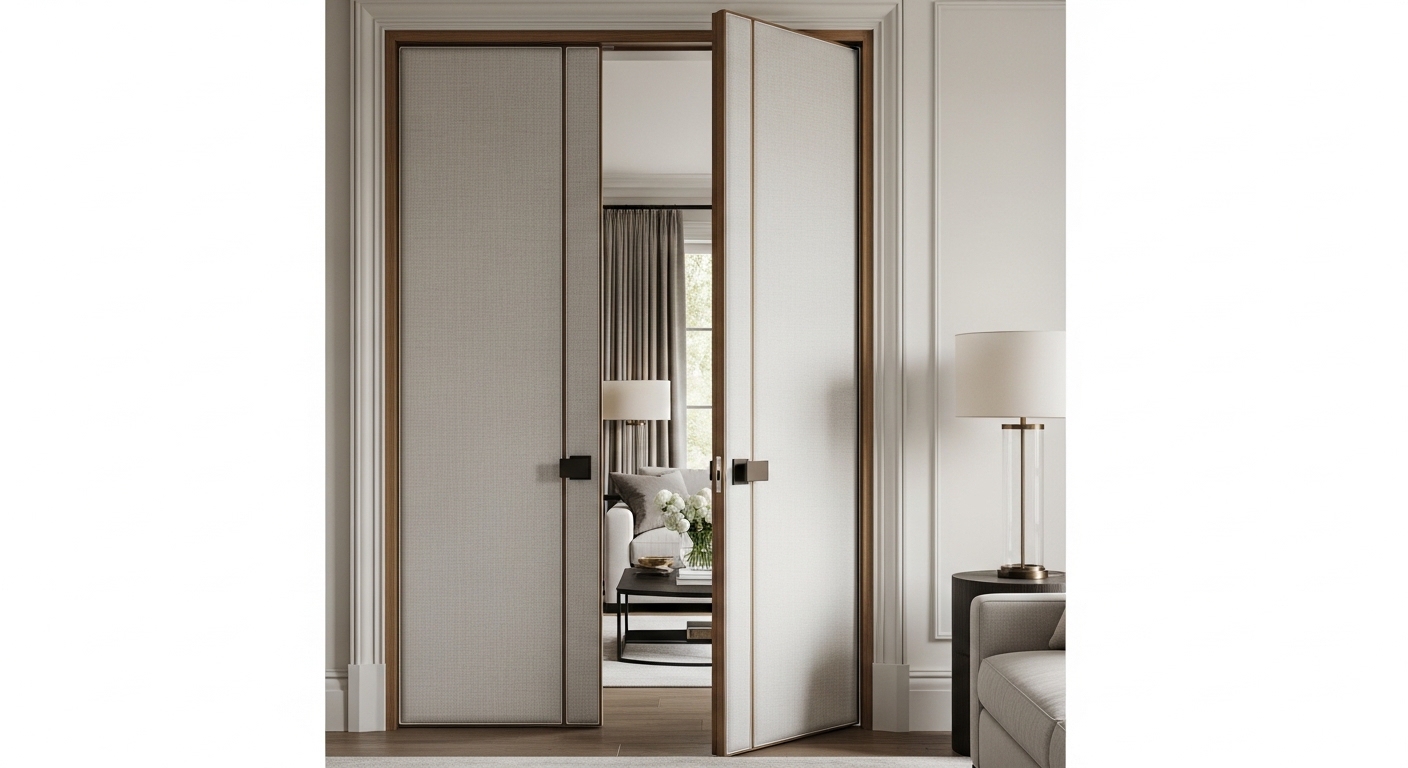 Fabric-Panel Doors for Soft Luxury