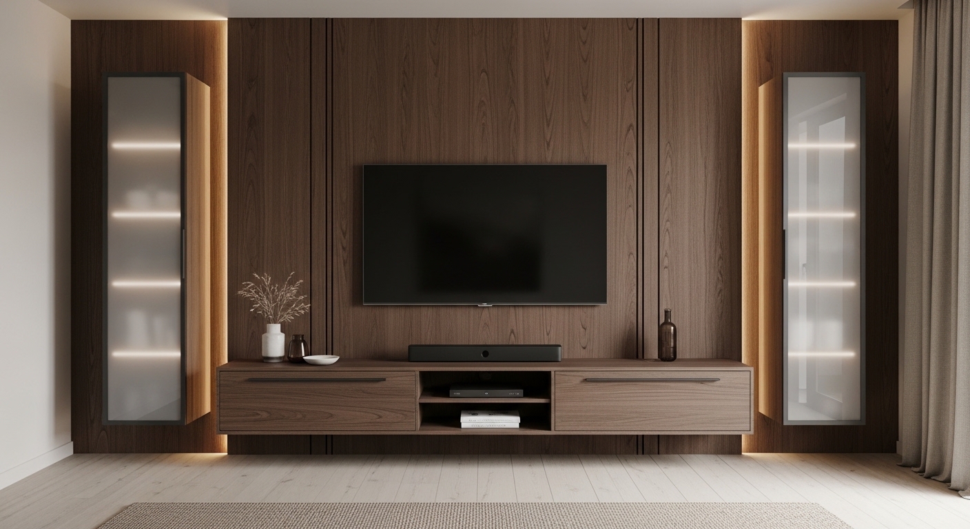 Simple TV Panel Design for Hall