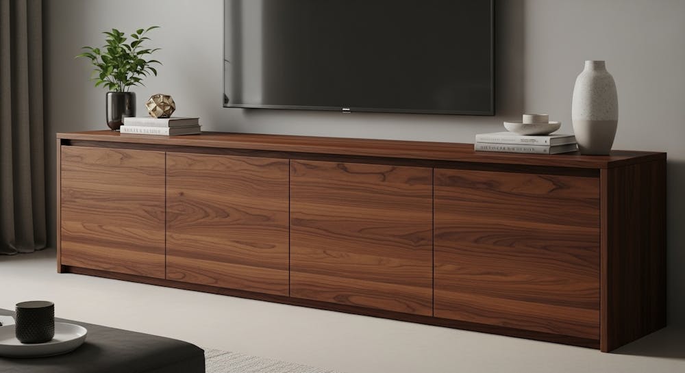 TV Cabinet with Closed Storage