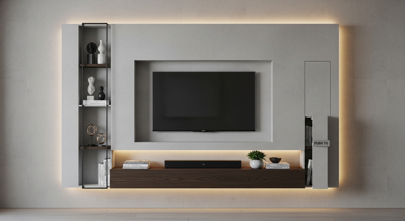TV Panel Design for Small Living Rooms