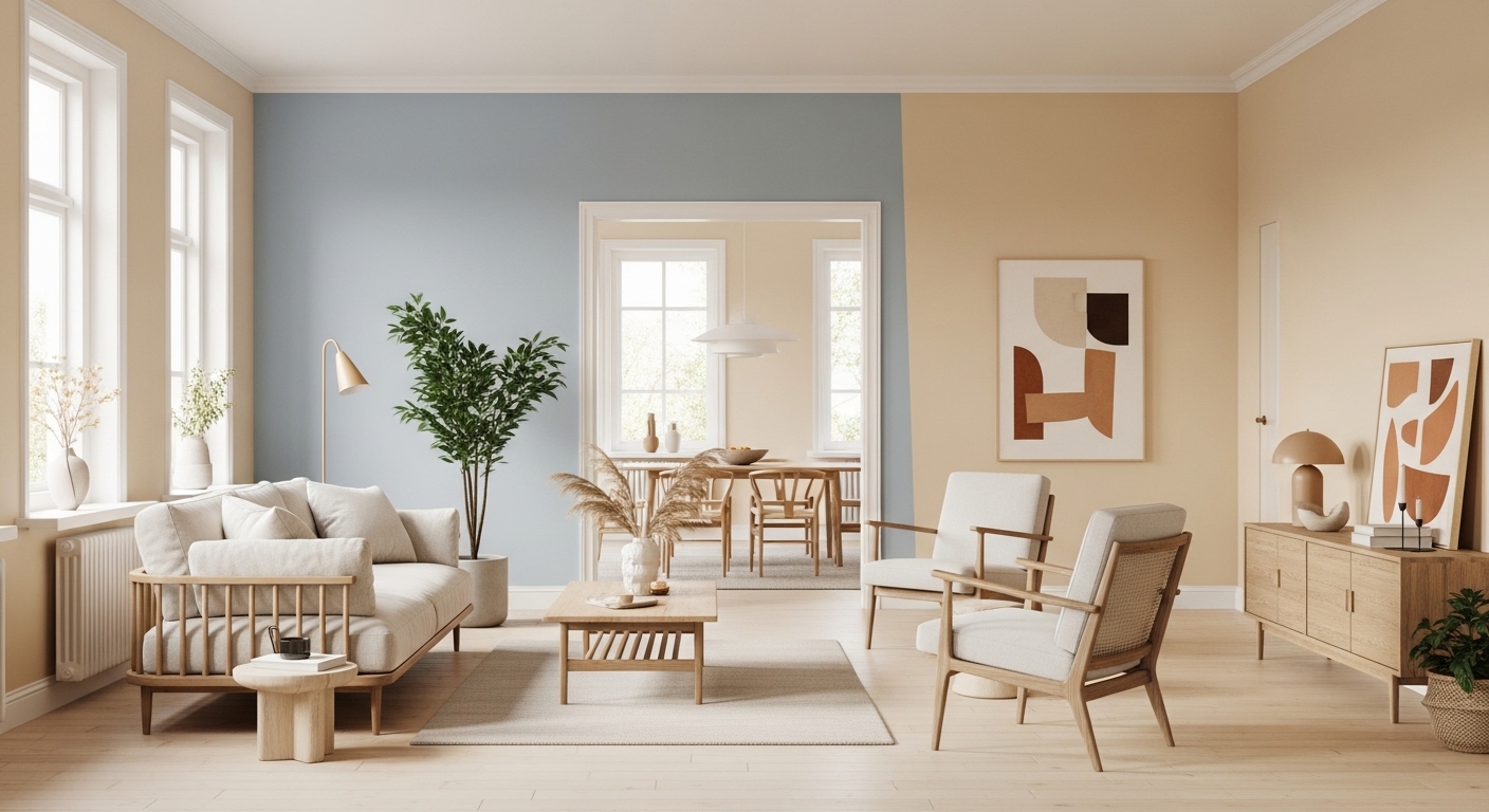 Soothing Paint Colours for a Spacious Feel