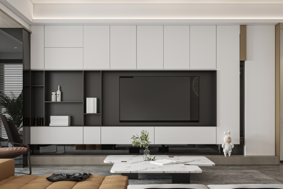 Floating TV Unit for a Lighter Look