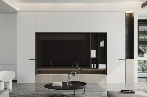 Floating TV Unit for a Lighter Look