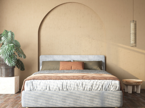 Minimalist Bedroom with Wooden Accents