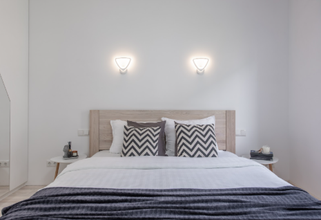 Minimalist Bedroom with Wooden Accents