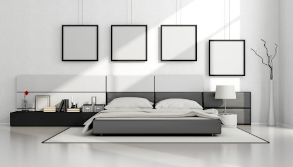 Monochrome Minimal Bedroom