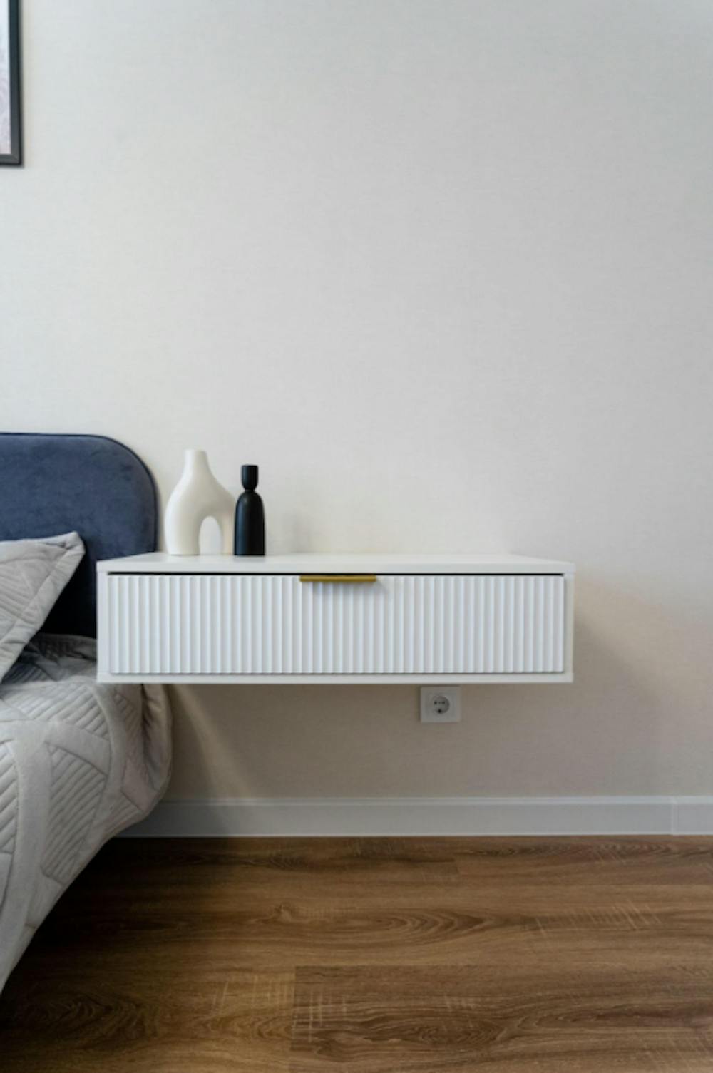 Minimalist Bedroom with Floating Side Tables