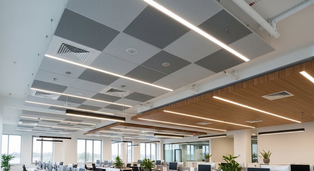 Suspended Ceiling Design For Big Offices