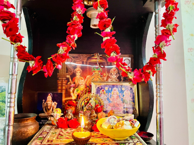 Traditional Wooden Pooja Mandir