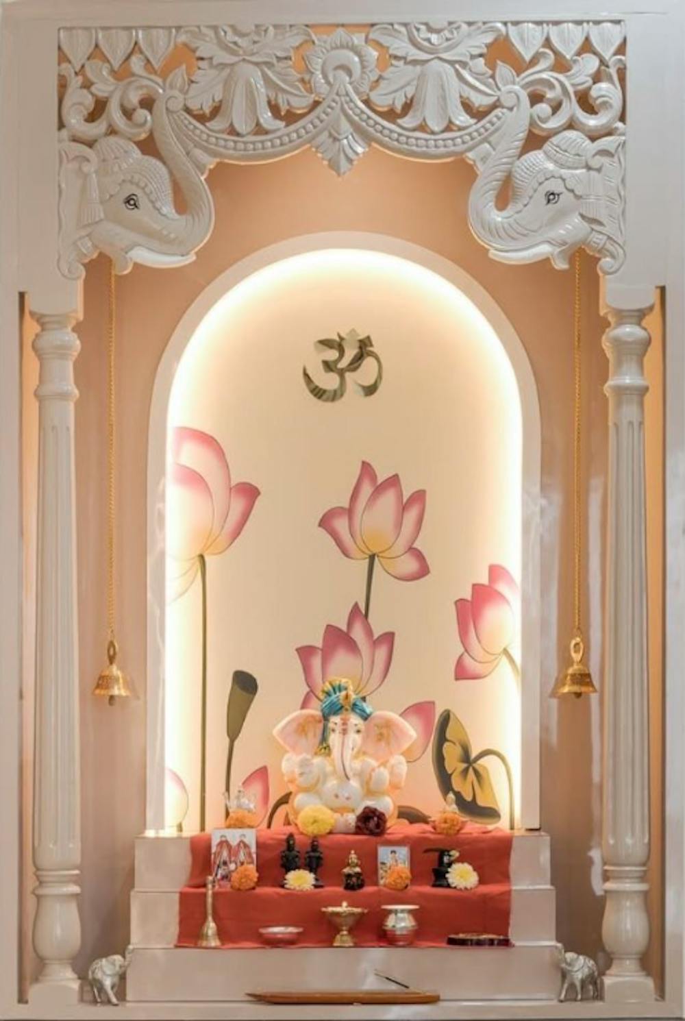 Traditional Wooden Pooja Mandir