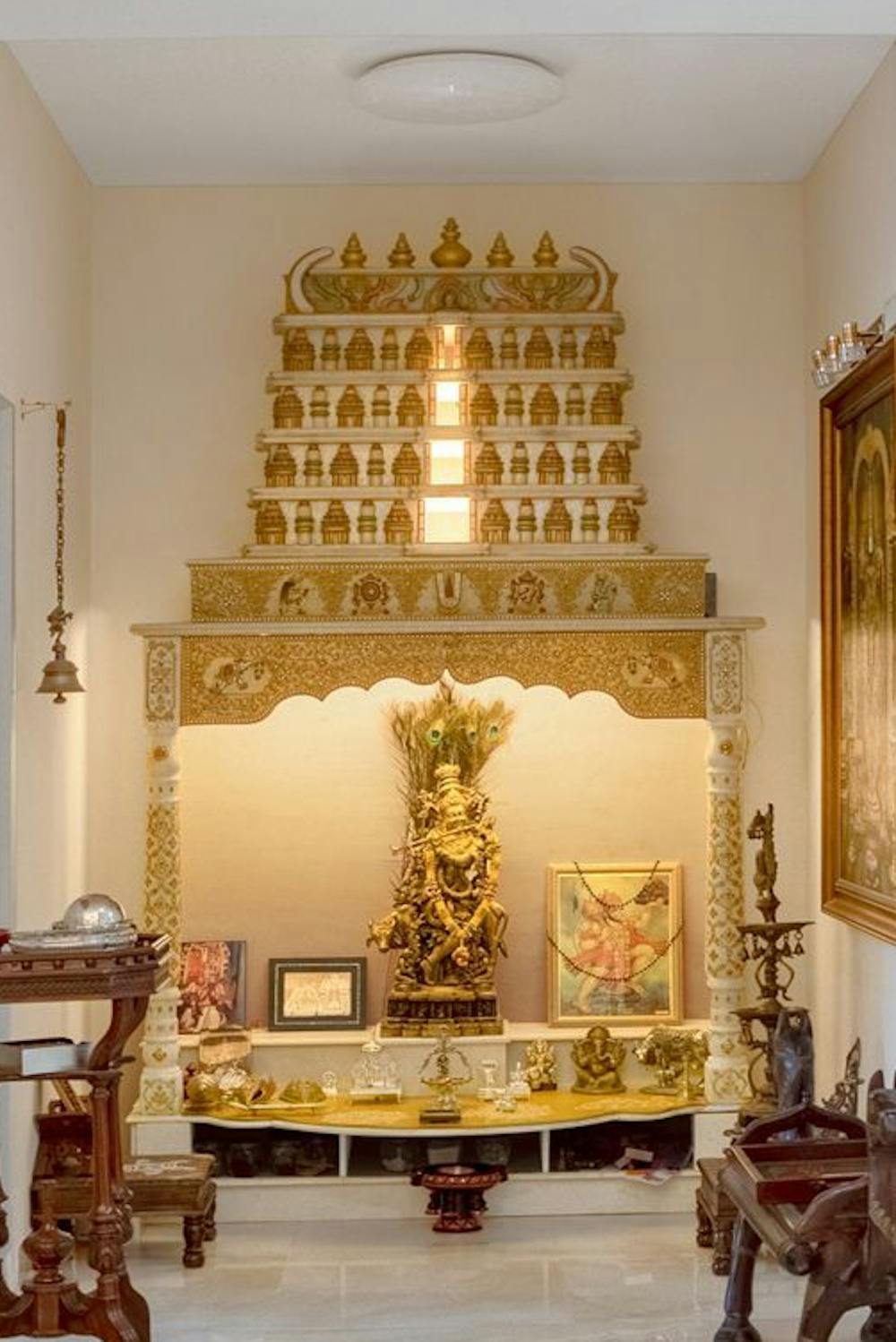 Temple-Style Pooja Room
