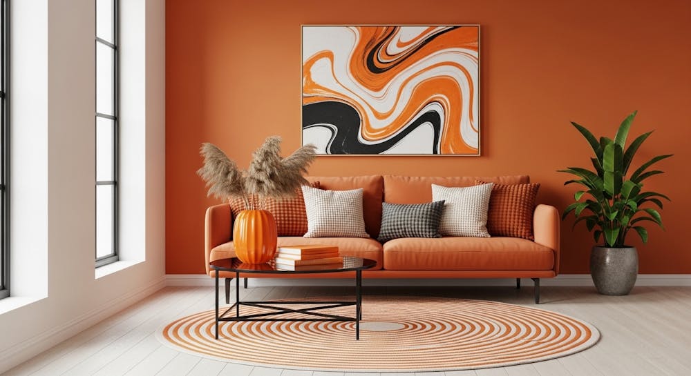 Orange interior design