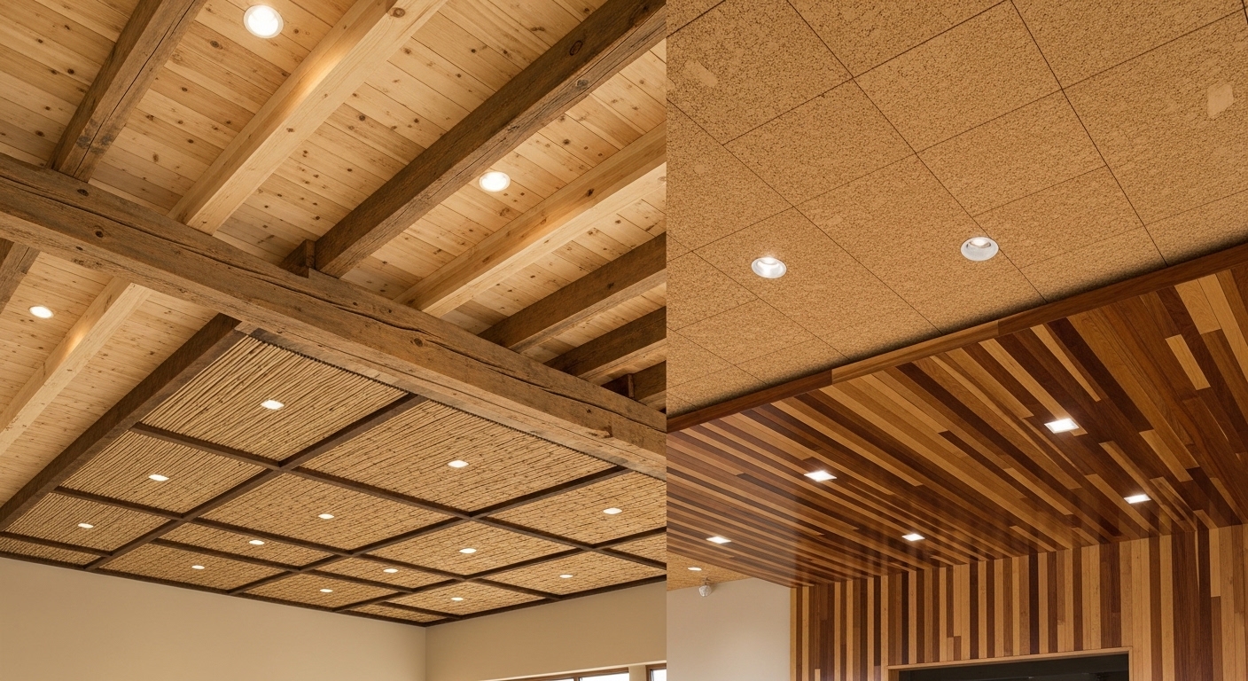 Wooden and Natural Finish Ceilings