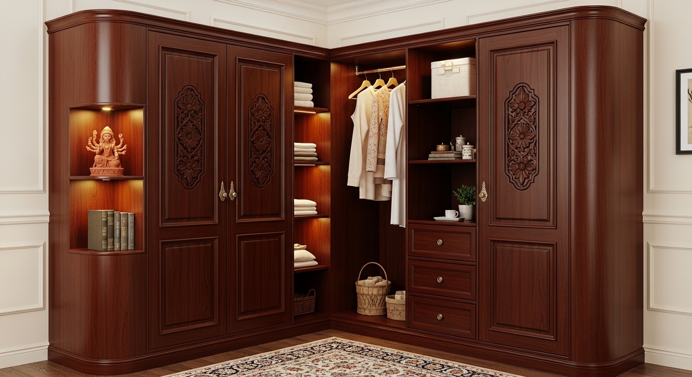 The Corner Wall Wardrobe Design