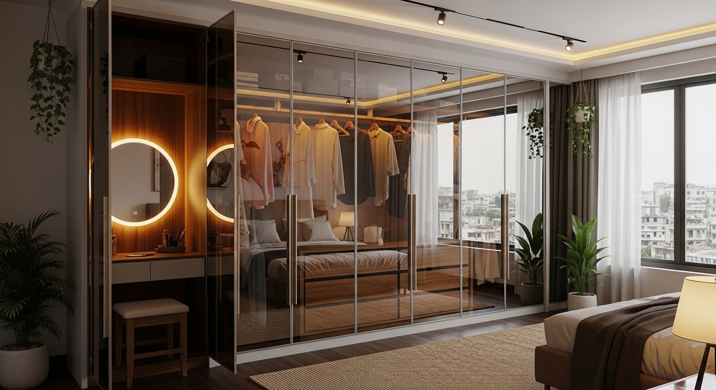  The Modern Mirror Panelled Closet