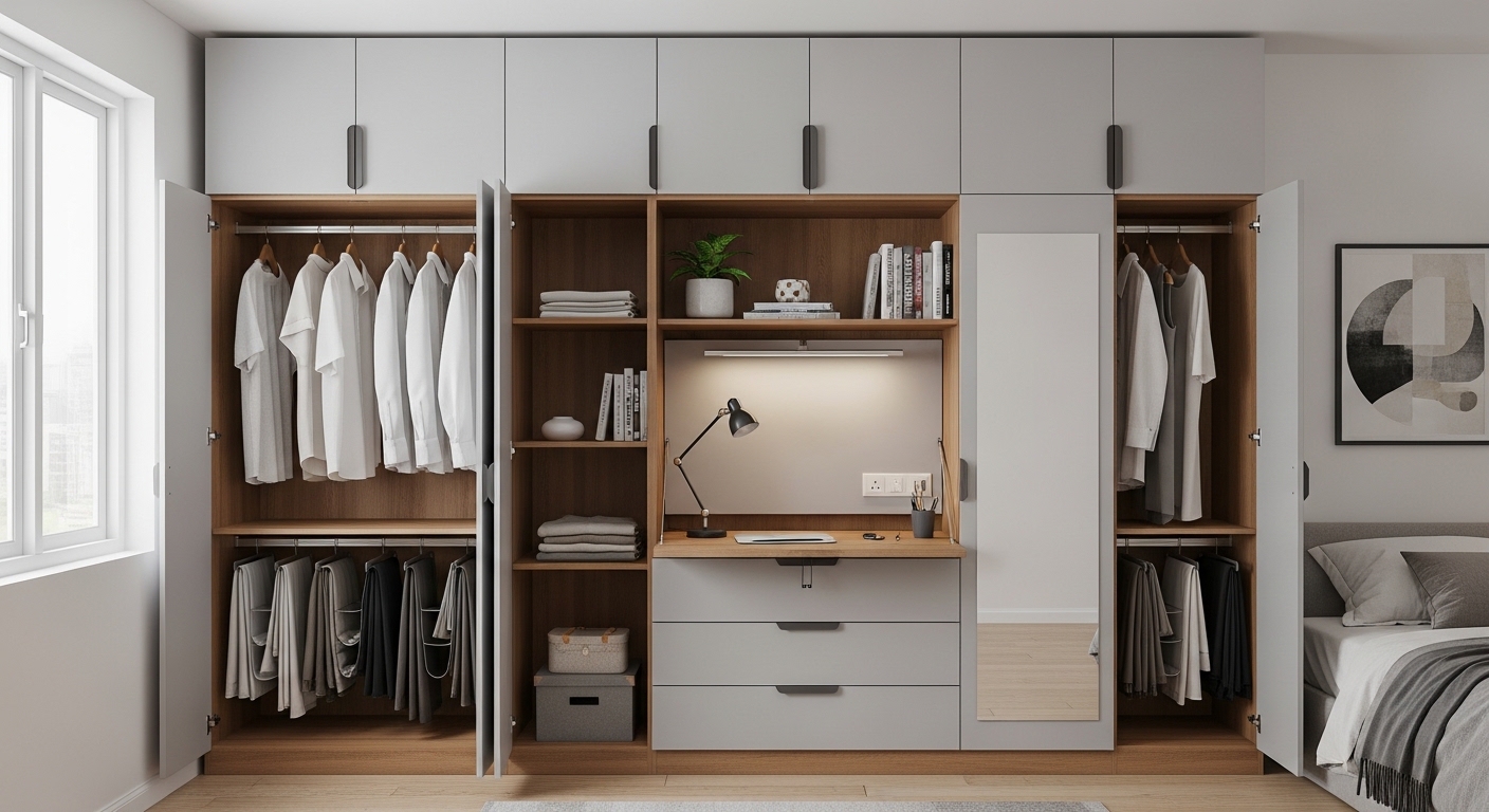 The Modular Wall Closet for Small Bedrooms