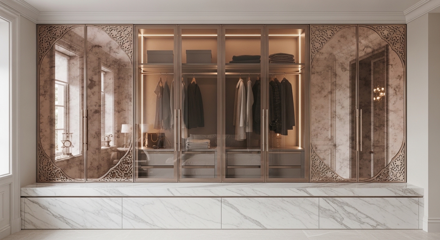 Mirror-Meets-Marble Design