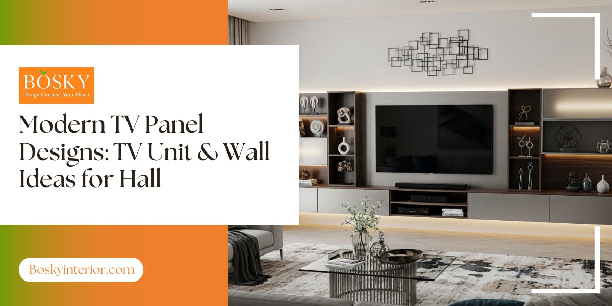 Modern TV Panel Designs: TV Unit & Wall Ideas for Hall