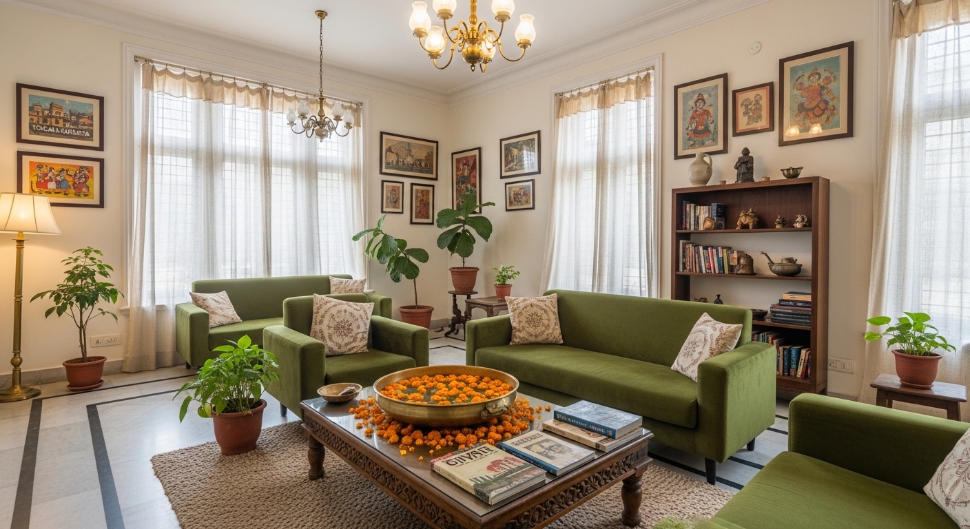 Living Room interior in kolkata