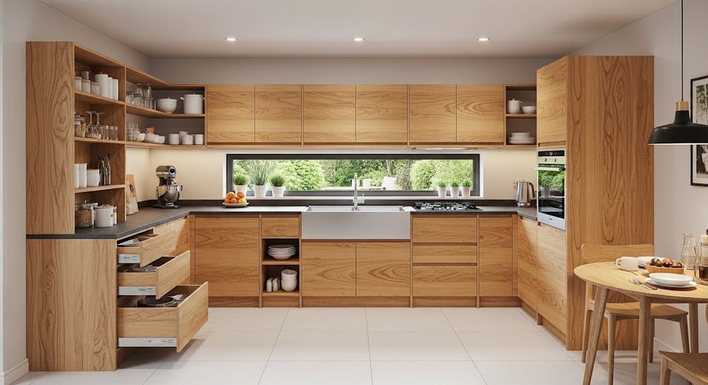 Modular Kitchen Material: Plywood
