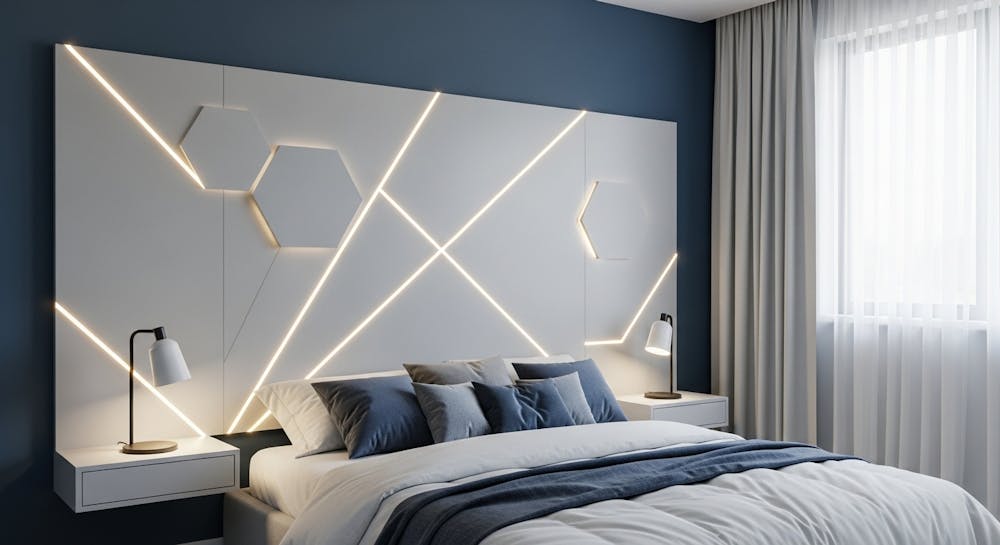 PVC LED Panel Design for Bedroom