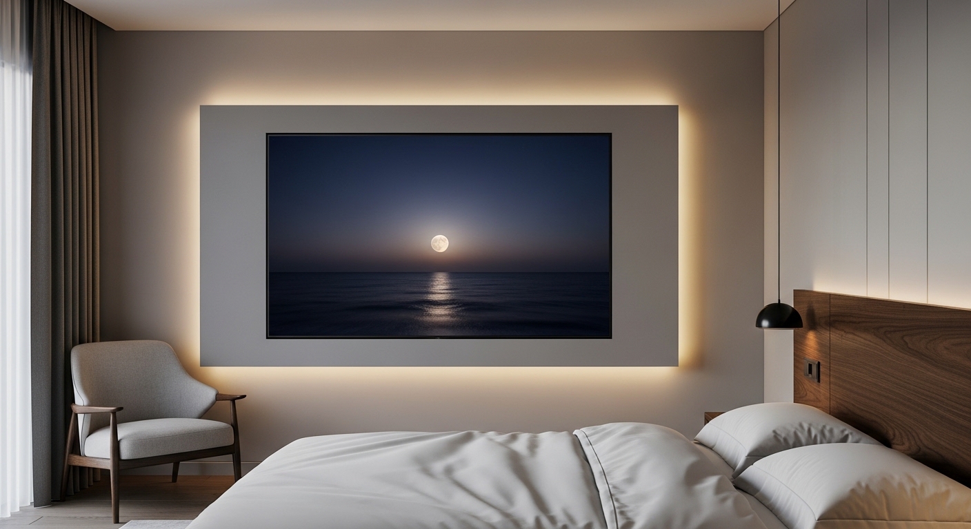  LED TV Panel Design for Bedroom

