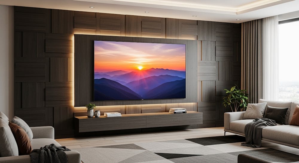 LED TV Panel Design for Living Room