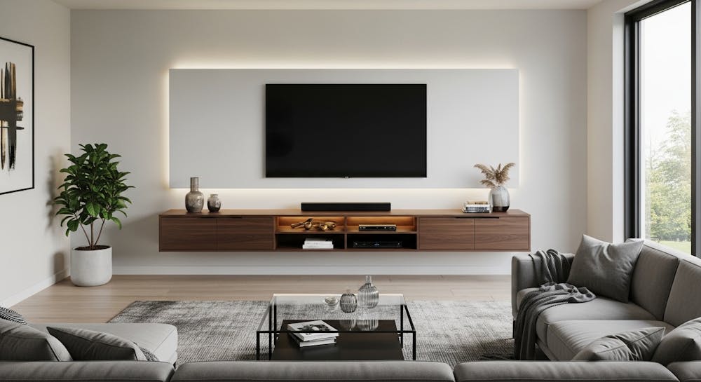 Floating TV Unit Design for Modern Living