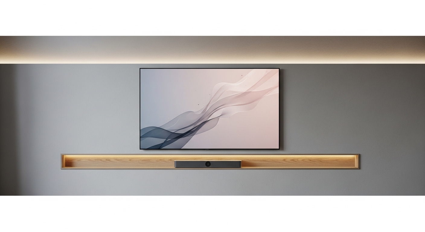 Minimalistic TV Panel Design