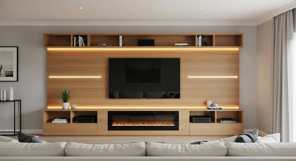 Custom TV Panel Design Based on Room Size